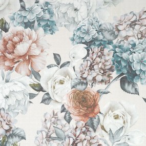 ZÁVES NA KRÚŽKOCH ANETT 140X250 CM KVETY