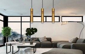 Toolight - Závesná stropná lampa 3xG9 APP471-3CP, zlatá, OSW-00905