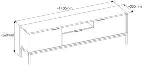 TV komoda 175 AUSTIN biela