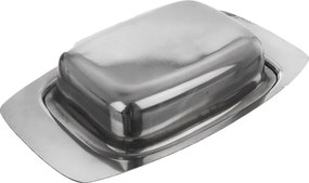 Nádobka na maslo z nehrdzavejúcej ocele v striebornej farbe – Orion