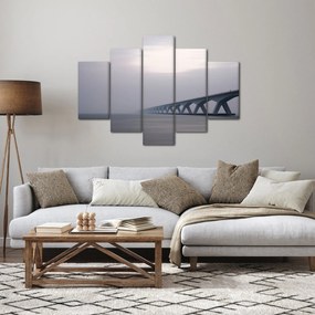 Obraz mosta v hmle (150x105 cm)