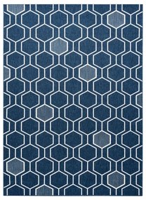 Koberec SPRING 20404994 Hexagon Sisalový- modrý