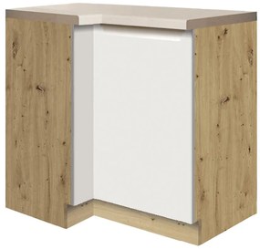 Skrinka do kuchyne Glamour 14d pravá White