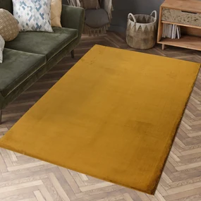 Dekorstudio Kožušinový koberec TOPIA - jantárový Rozmer koberca: 80x150cm