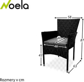 Noela Záhradné ratanové kreslo Bali