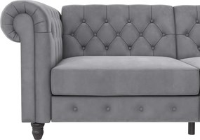 Svetlosivá zamatová pohovka 236 cm Felix – Støraa