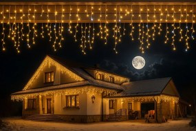 Vianočné svetielka LED záclona FLASH teplá biela 1000 LED