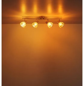 Globo 54315M-4 - Bodové svietidlo ZACHERY 4xE14/40W/230V zlatá
