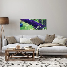 Obraz modrej kvetiny (120x50 cm)