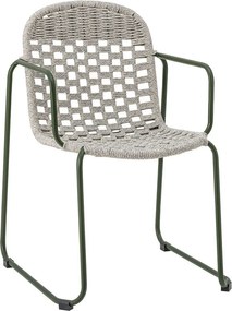 Sivá kovová záhradná stolička Calana – Bloomingville