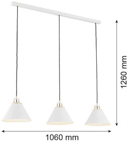 Argon 6291 - Stropné svietidlo FABIO 3xE14/7W/230V alabaster biela