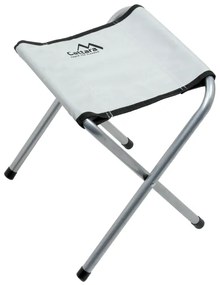Skladací kempingový stôl + 4x stolička biela/chróm