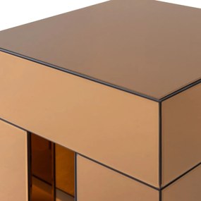 Lesklý odkladací stolík 45x45 cm Mirrox – WOOOD