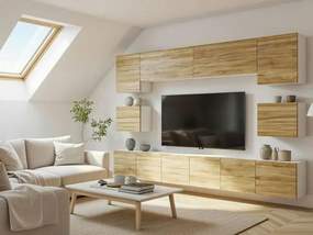 Obývacia stena Belini Premium Full Version dub sonoma + LED osvetlenie Nexum 50