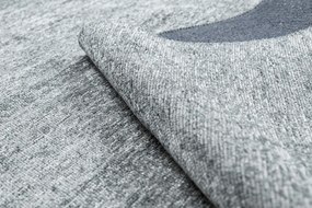 Koberec FLORENCE 24021 Jednofarebný, glamour, plocho tkaný, sivý