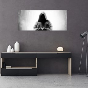 Obraz - Mních v kláštore (120x50 cm)