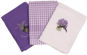 Kuchynské utierky na riad 3 set - levanduľa