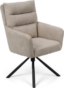 Set - 2 ks Otočná jedálenská stolička AVENBERG TESSA béžová