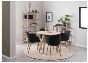 Kulatý jídelní stůl Townsville 100 cm dub bílý