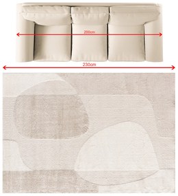 Koberec Mirelo cream/beige 160x230 cm