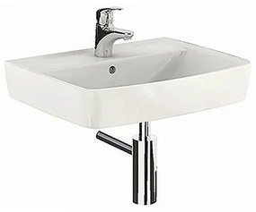 Nabytekmorava Závesná kúpeľňová skrinka pod umývadlo K43 so šuplíkmi farba korpusu: Agát, farba dvierok: Bielá lesk