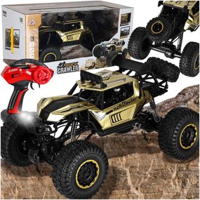 KIK RC Rock Crawler auto na diaľkové ovládanie 1:8, 4x4, zlaté