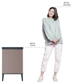 Ružový dotykový odpadkový kôš z recyklovaného plastu 54 l Verto High – Curver