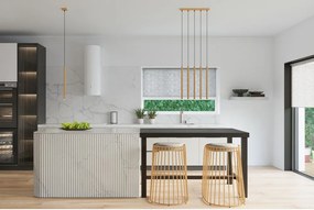 Kovové závesné svietidlo v zlatej farbe Fideus – Sollux