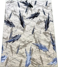 Koberec Allianz 6310 Navy – námornícka modrá a béžová, obdĺžnik Rozmer: 80x150 cm