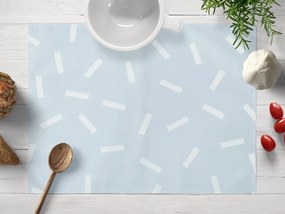 Biante Dekoračné prestieranie na stôl PM-063 Konfety na pastelovo modrosivom 30x40 cm