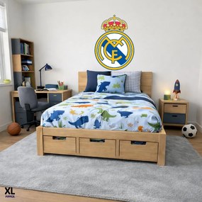 Textilná nálepka na stenu - logo "Real Madrid FC" Veľkosť: 60 cm