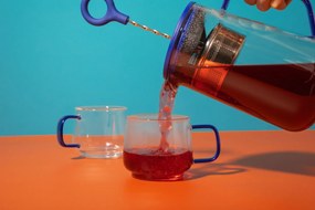 Kitchen Craft Čajová kanvica so sitkom La Cafetière Gyro Blue 1,25 l