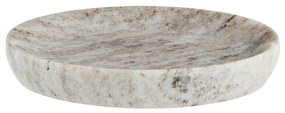 MADAM STOLTZ Okrúhla mramorová tácka Beige Ø 13 cm