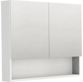 Zrkadlová skrinka Intedoor NY ZS 90 x 14 x 72 cm biela vysokolesklá