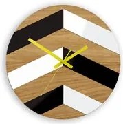 Drevené nástenné hodiny Cikcak