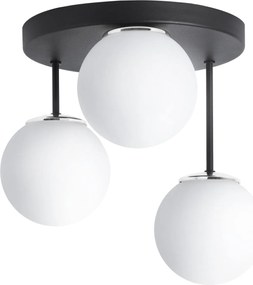 Stropné svietidlo Florence, 3x biele sklenené tienidlo, b/ch, o