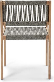 Jedálenská stolička s textilným výpletom