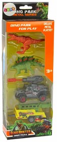 Lean Toys Terénne auto s prívesom – 2ks. Dinosaurov