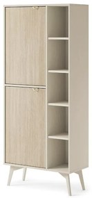Regál Forest RG80 piesková béžová/jedľová scandi