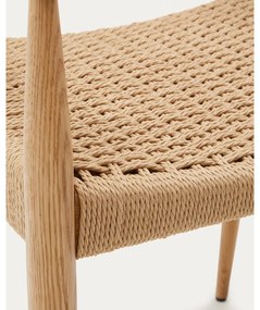 Jedálenská stolička z dubového dreva v prírodnej farbe v súprave 2 ks Analy – Kave Home