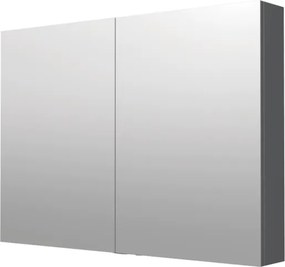 Zrkadlová skrinka Naturel 100x72 cm lamino šedostrieborná GALCA1100, 1 ks