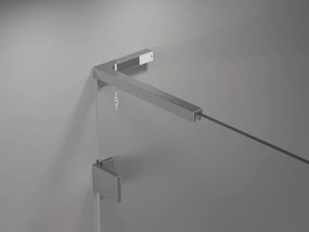 Mexen Lunar L, sklápacie pravé sprchové dvere 155 cm, číre sklo, chrómový profil, 834SL-155-050-01-00-P