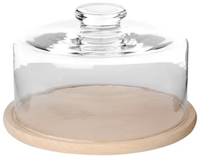 Altom Podnos drevený s poklopom Cheese, 28 cm