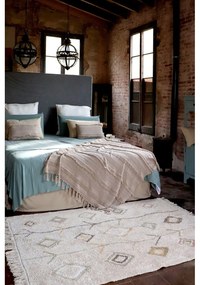 Béžový prateľný ručne tkaný bavlnený koberec 140x200 cm Kaarol Earth – Lorena Canals