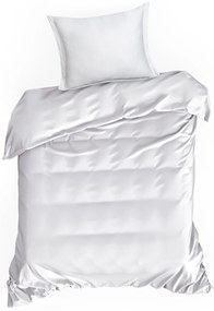 SATÉNOVÉ OBLIEČKY DIVA 8 160X200 CM, 2KS 70X80 CM BIELE