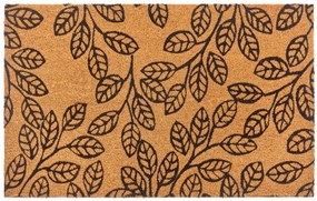 Hanse Home, Rohožka Listy 105579 - na von aj na doma, 45x75, hnedá, chodba / predsieň