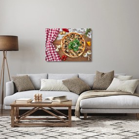 Sklenený obraz pizze (70x50 cm)