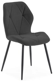 Čierne jedálenské stoličky v súprave 4 ks Luna – Marckeric