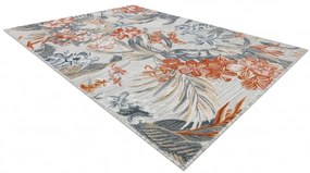 Dywany Łuszczów Kusový koberec Botanic 65262 flowers grey – na von aj na doma - 157x220 cm