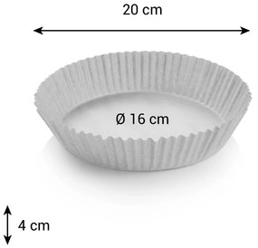 Tescoma Papierová okrúhla forma na vyprážanieDELÍCIA s priemerom 16 cm, 50 ks, pr. 16 cm